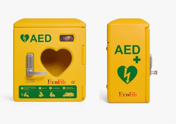 EcoFib Outdoor Heated AED Cabinet with Lock/Keypad - Image 2