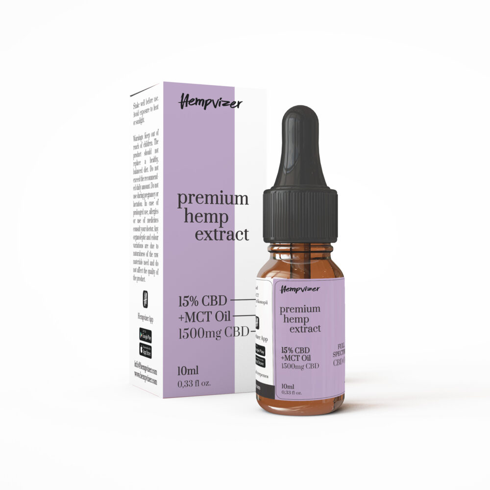 15% CBD MCT oil full spectrum – Hempvizer | Premium hemp extract
