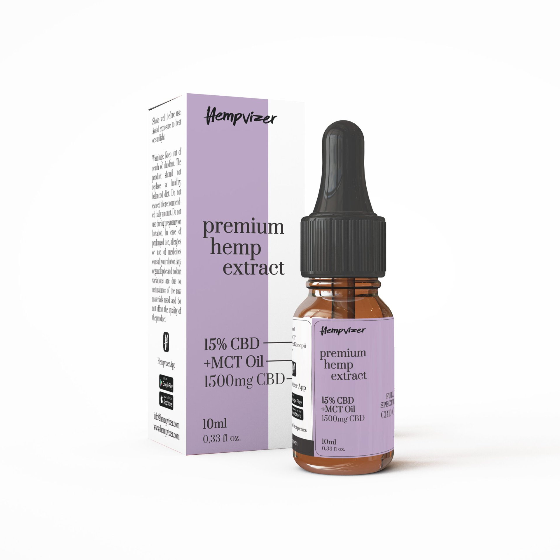 15 % CBD MCT-Öl Vollspektrum – Hempvizer | Premium Hanfextrakt