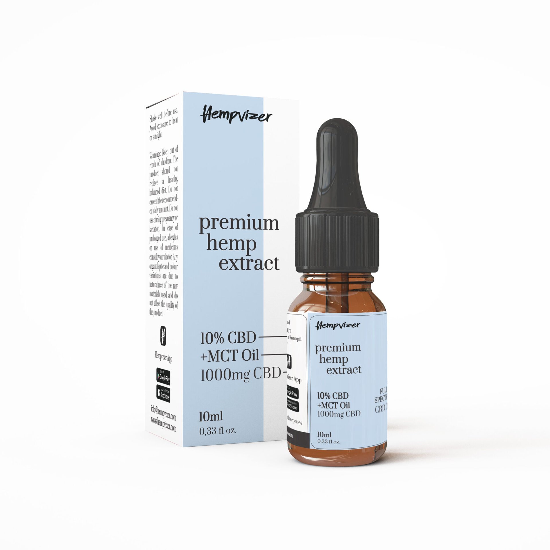 10 % CBD MCT-Öl Vollspektrum – Hempvizer | Premium Hanfextrakt