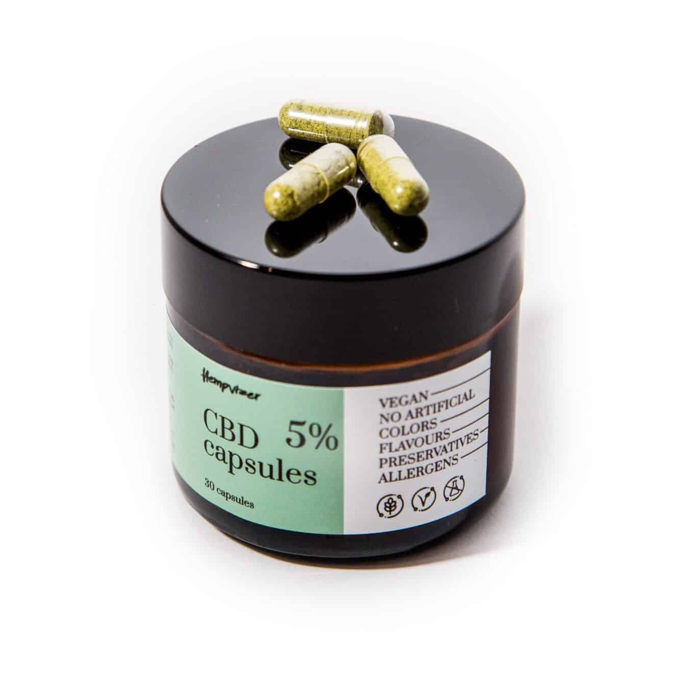 Kapseln Hempvizer - 5% CBD