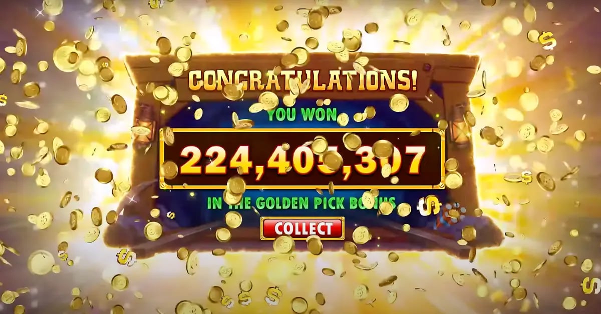 A celebratory scene of a jackpot win with coins flying out, representing the best free casino games for Android.