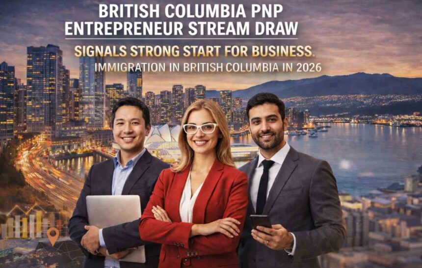British Columbia PNP Entrepreneur Stream Draw Signals Strong Start for Business Immigration in British Columbia in 2026- ImmigCanada British Columbia PNP Entrepreneur Stream Draw