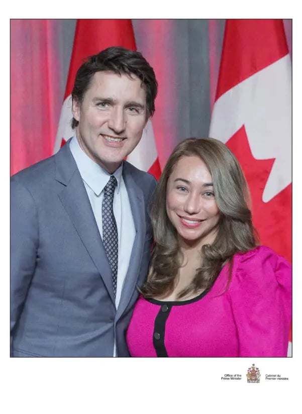 RCIC Eivy Joy Quito with Canadian PM Justin Trudeau