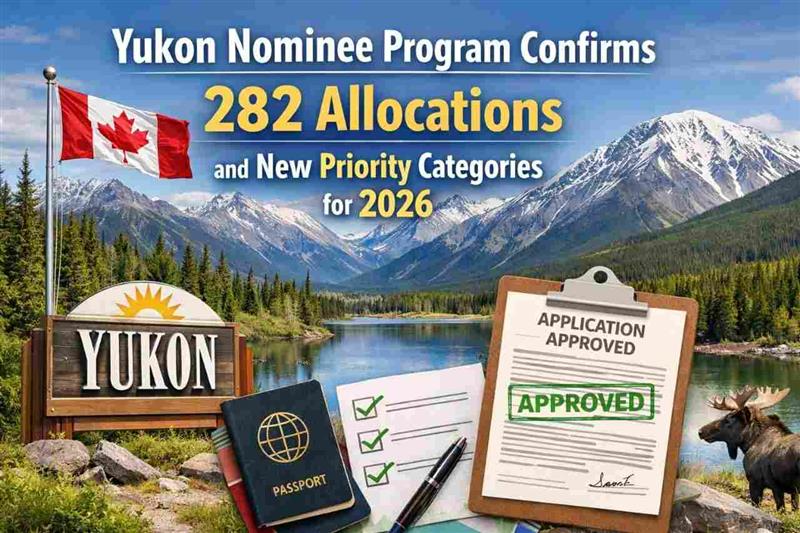 Yukon Nominee Program Confirms 282 Allocations and New Priority Categories for 2026- ImmigCanada 1 Yukon Nominee Program Confirms 282 Allocations and New Priority Categories for 2026- ImmigCanada