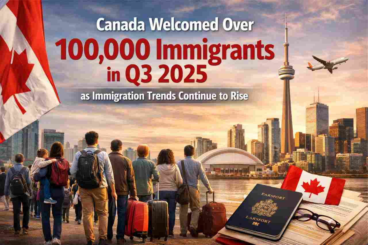 Canada Welcomed Over 100000 Immigrants in Q3 2025 as Immigration Trends Continue to Rise- ImmigCanada Canada Welcomed Over 100000 Immigrants