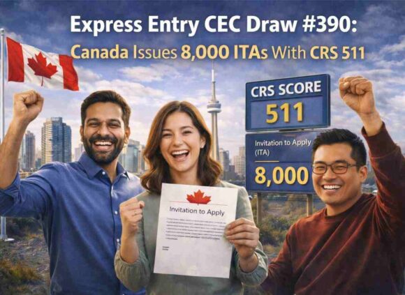 Express Entry CEC Draw #390 Canada Issues 8,000 ITAs With CRS 511- ImmigCanada Express Entry CEC Draw #390