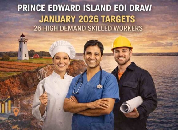 Prince Edward Island EOI Draw January 2026 Targets 26 High Demand Skilled Workers- ImmigCanada Prince Edward Island EOI Draw