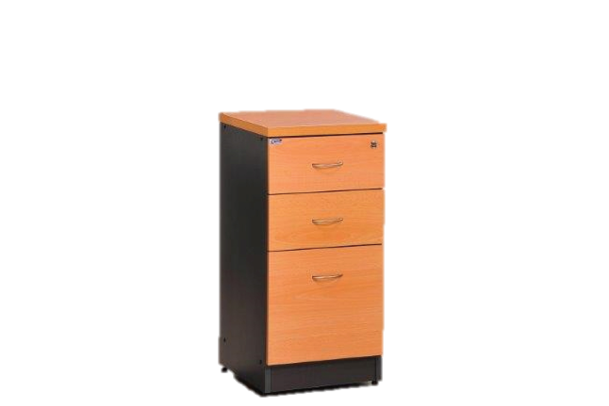 3-Drawer (2 Drawer + 1 Filing) Fixed-Pedestal