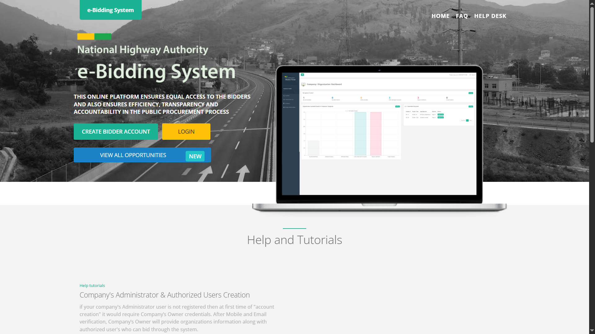 national highway authority Website