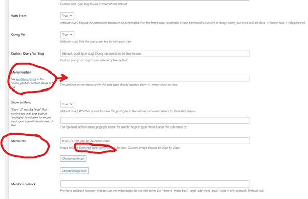 Wordpress Custom Post Types and Why Should You Use Them? 7 Add Post Type 2nd Settings