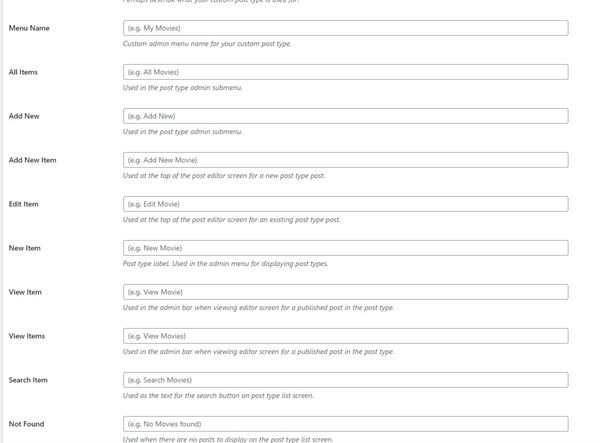 Wordpress Custom Post Types and Why Should You Use Them? 5 Add Post Type 2nd Info