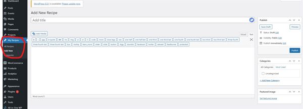 Wordpress Custom Post Types and Why Should You Use Them? 9 Recipe Custom Post Type