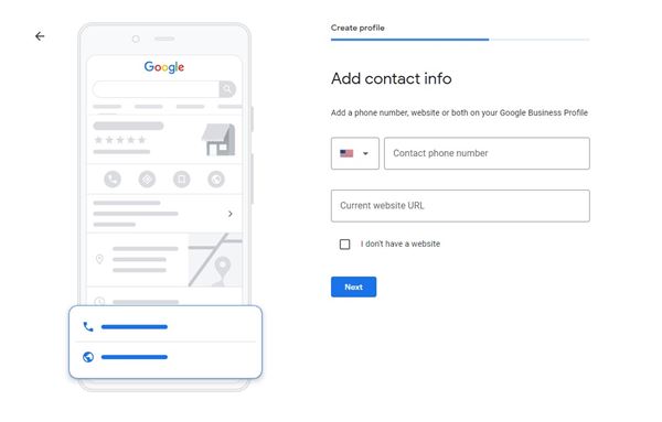 Why your business needs a Google Business Profile (Google My Business) + Setup 7 Contact info