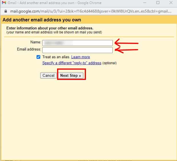 How to use Gmail to check and send Cpanel Emails 5 Add email address 1 gmail