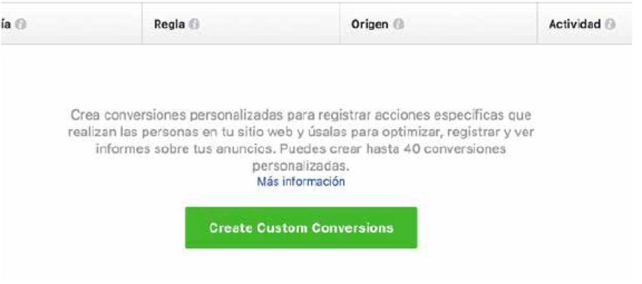 Cómo hacer una campaña de conversión en Facebook CREATE-CUSTOM-COVERSIONS