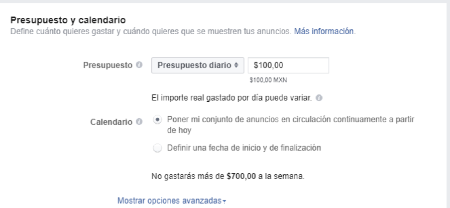 Cómo hacer una campaña de conversión en Facebook PASO-4-Presupuesto-y-calendario