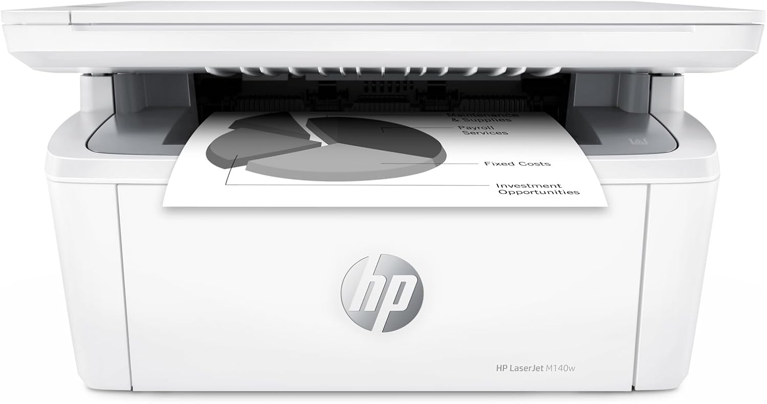 HP LaserJet MFP M140w Wireless Printer, Print, scan, copy, Fast speeds, Easy setup, Mobile printing, Best-for-small teams