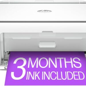 HP DeskJet 2855e Wireless All-in-One Color Inkjet Printer, Scanner, Copier, Best-for-home, 3 months of Instant Ink included (588S5A)