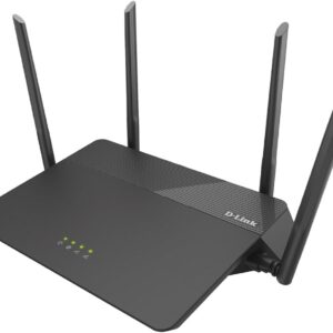 D-Link WiFi Smart Router AC1900 Wireless Dual Band MU-MIMO Powerful Dual Core Processor Fast Gaming & 4K Streaming Reliable Coverage (DIR-878), Black