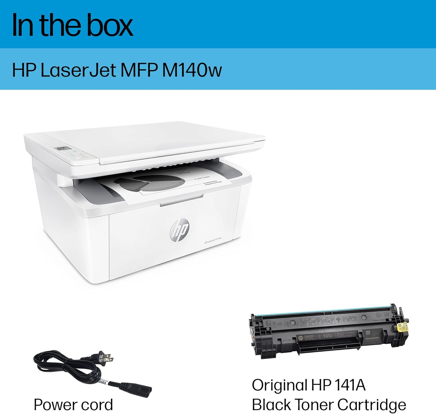 HP LaserJet MFP M140w Wireless Printer, Print, scan, copy, Fast speeds, Easy setup, Mobile printing, Best-for-small teams - Image 5