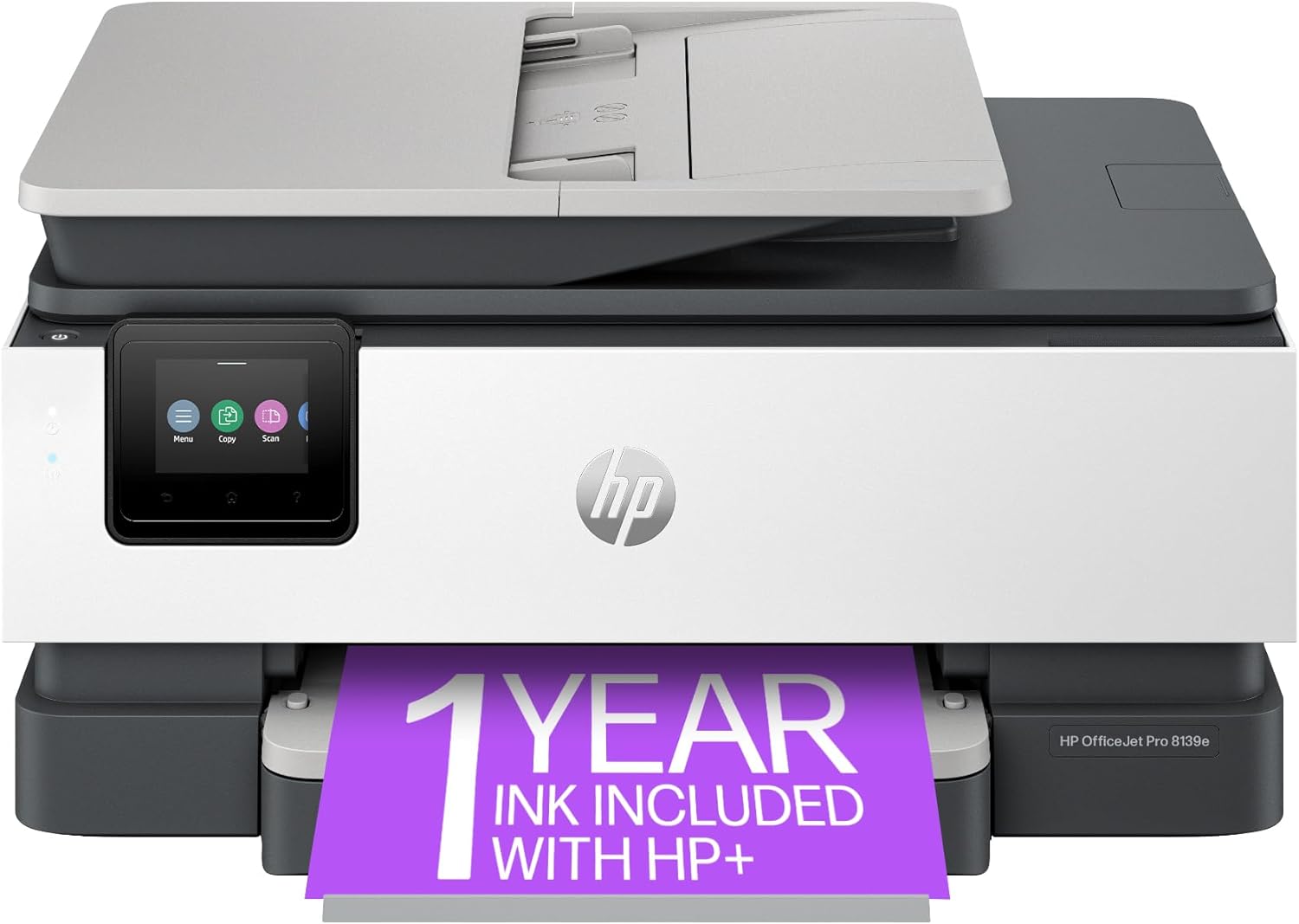 HP OfficeJet Pro 8139e Wireless All-in-One Color Inkjet Printer, Print, scan, Copy, fax, ADF, Duplex Printing Best-for-Home Office, 1 Year of Instant Ink Included - Image 3