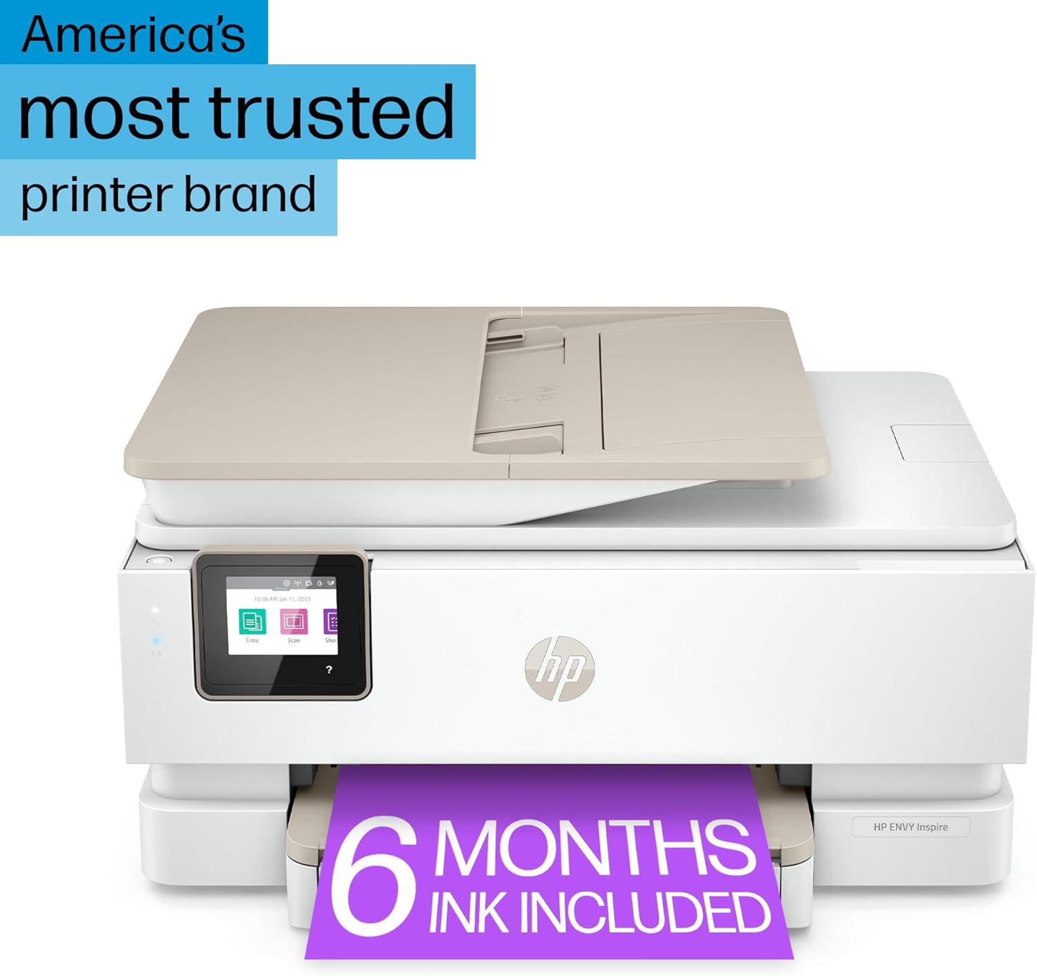 HP ENVY Inspire 7958e Wireless All-in-One Color Inkjet Printer, Print, scan, copy, Duplex printing best-for-home, 6 months of Instant Ink included (327A7A) - Image 5