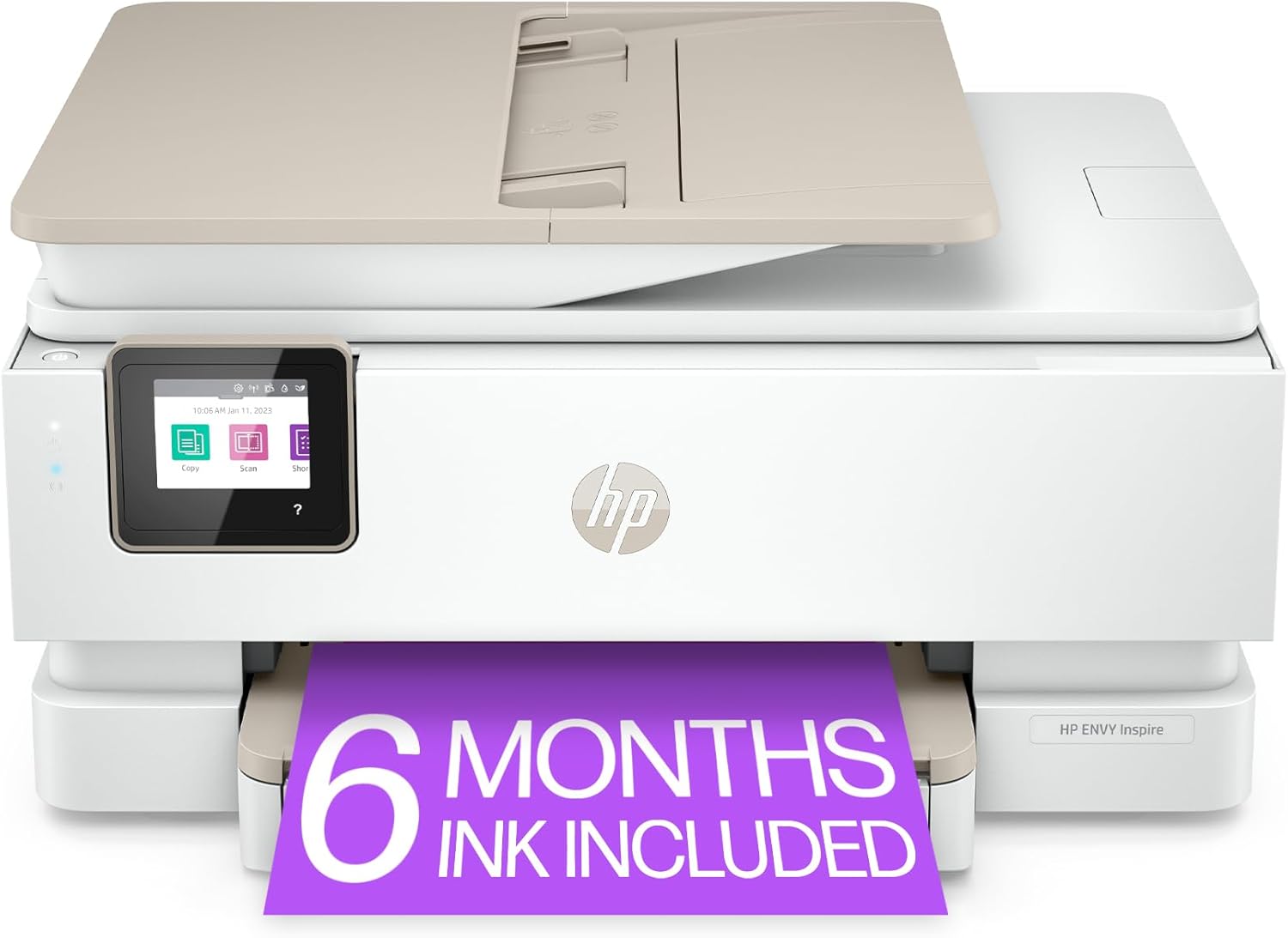 HP ENVY Inspire 7958e Wireless All-in-One Color Inkjet Printer, Print, scan, copy, Duplex printing best-for-home, 6 months of Instant Ink included (327A7A)