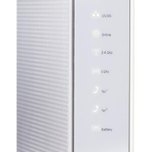 ARRIS SURFboard SVG2482AC DOCSIS 3.0 Cable Modem & AC2350 Wi-Fi Router , Comcast Xfinity Internet & Voice , Four 1 Gbps Ports , 2 Telephony Ports for Digital Voice , Up to 800 Mbps