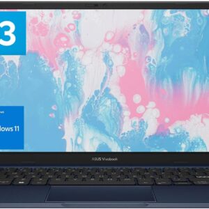 ASUS Vivobook Laptop, 14" FHD Display, i3-1215U, 16GB RAM, 512GB SSD, Wi-Fi 6, HDMI, Webcam, Touchpad, Windows 11 Home, Blue