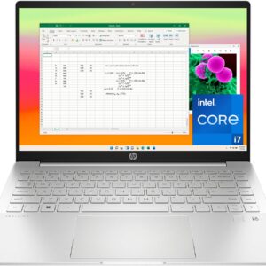 HP Pavilion Plus 14 inch Laptop, 2.8K OLED Display, 13th Generation Intel Core i7-1355U, 16 GB RAM, 1 TB SSD, NVIDIA GeForce RTX 2050 Graphics, Windows 11 Pro, 14-eh1299nr (2023)
