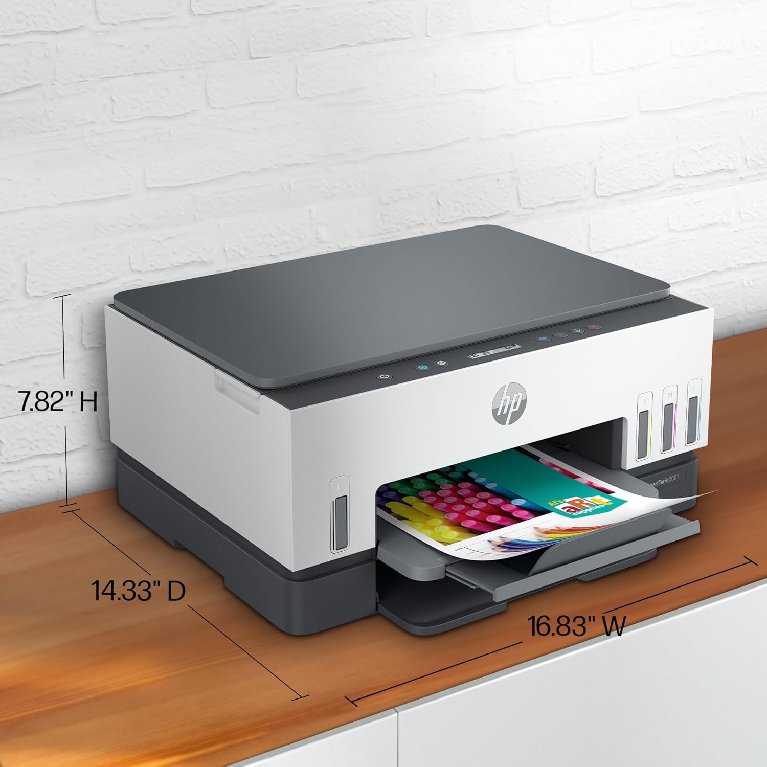 HP Smart -Tank 6001 Wireless Cartridge-Free all in one printer, this ink -tank printer comes with up to 2 years of ink included, with mobile print, scan, copy (2H0B9A) - Image 6