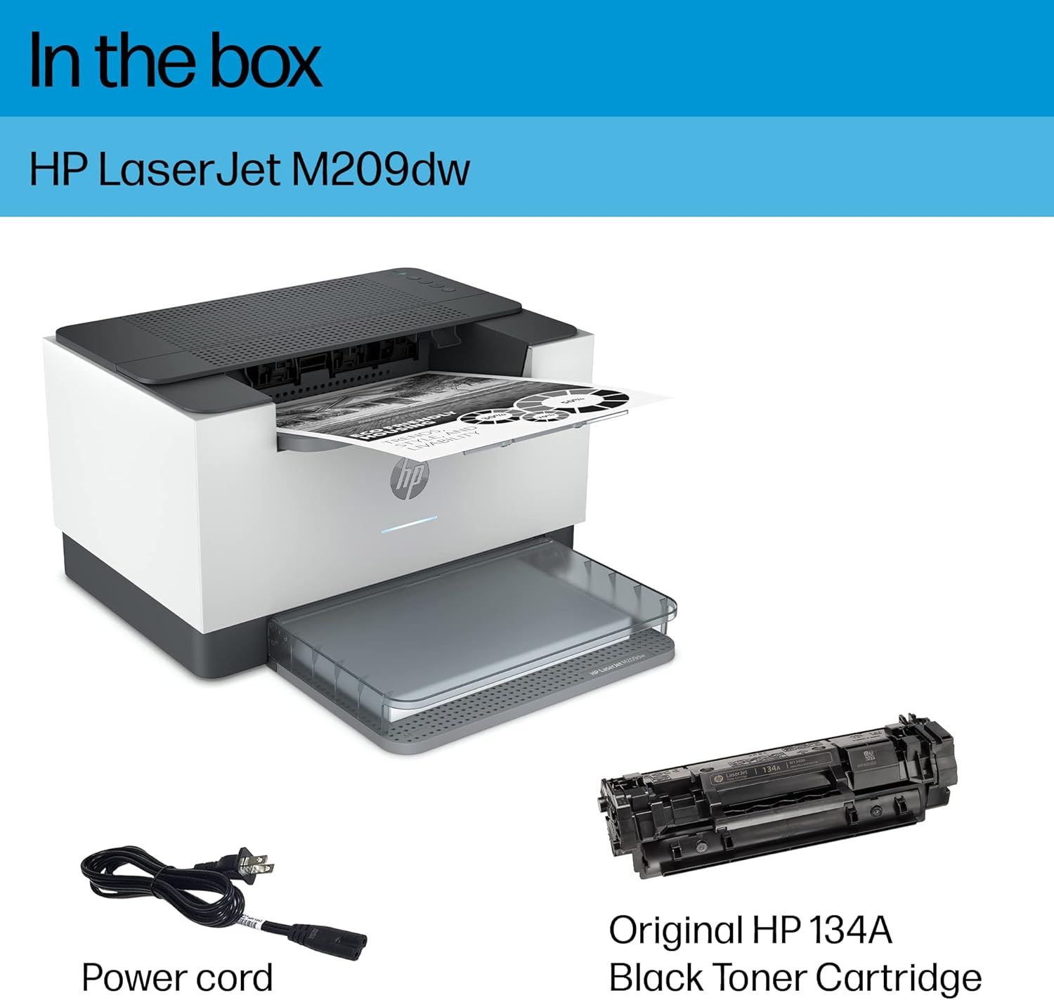 HP LaserJet M209dw Wireless Printer, Print, Fast speeds, Easy setup, Mobile printing,Best-for-small teams - Image 5