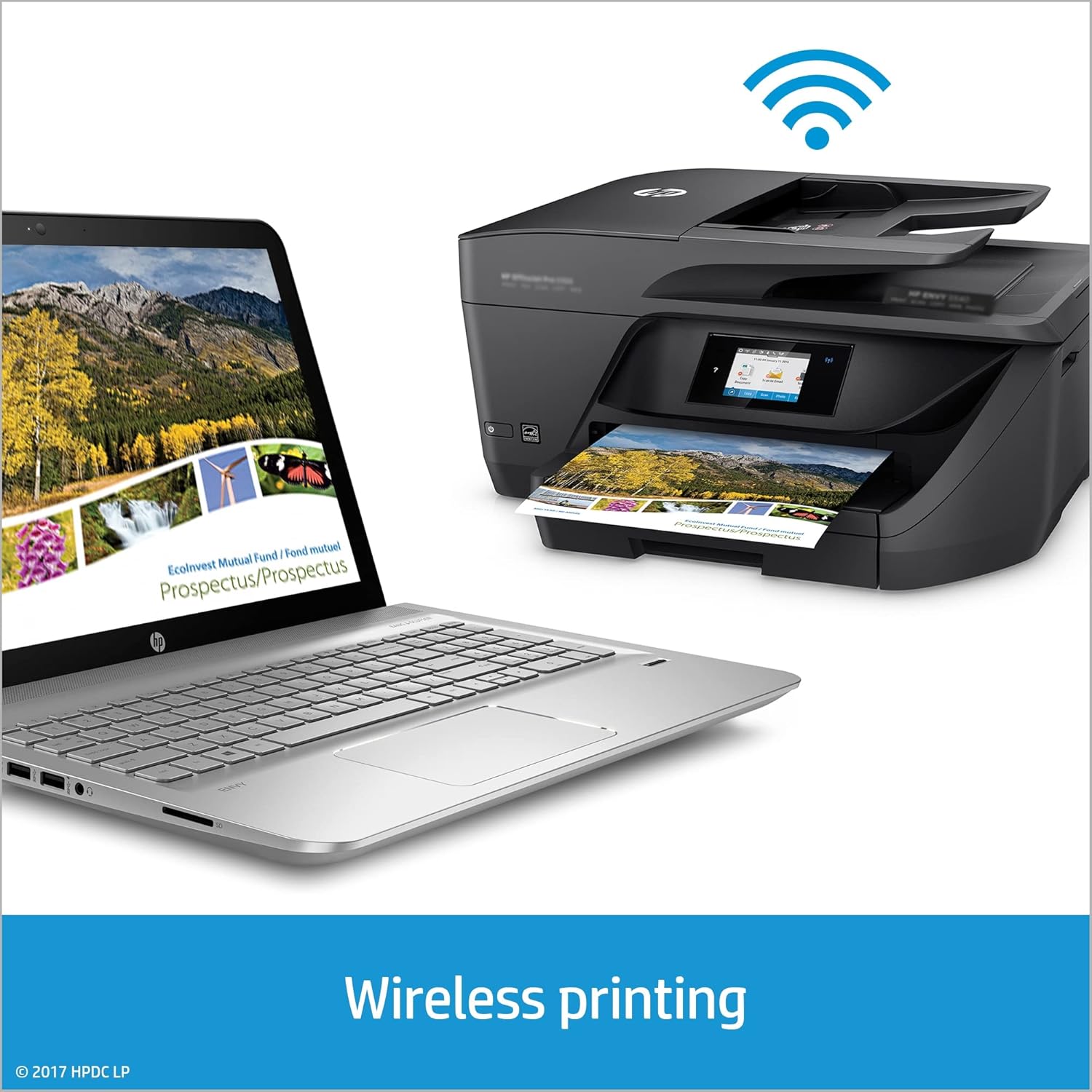 HP OfficeJet Pro 6978 All-in-One Wireless Color Printer, HP Instant Ink, Works with Alexa (T0F29A) - Image 2