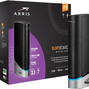 ARRIS (G54) - Cable Modem Router Combo - Fast DOCSIS 3.1 Multi-Gigabit & BE 18000 WiFi 7 Comcast Xfinity, Cox, Spectrum Quad-Band 1, Up to 18 Gbps Max Speed