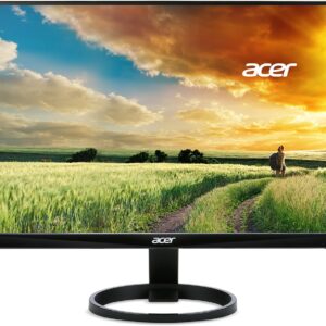 Acer 23.8” Full HD 1920 x 1080 IPS Zero Frame Home Office Computer Monitor - 178° Wide View Angle - 16.7M - NTSC 72% Color Gamut - Low Blue Light - Tilt Compatible - VGA HDMI DVI R240HY bidx