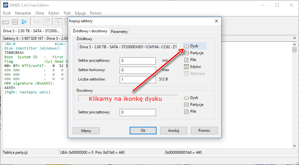 instrukcja kopiowania 033 | Odzyskiwanie danych z macierzy Warszawa instrukcja kopiowania dysku 04
