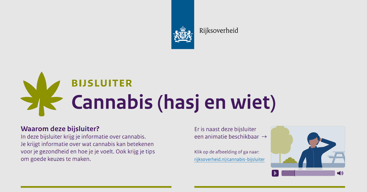 Wietexperiment met overheidswiet - Er komt een bijsluiter bij legale wiet en hasj