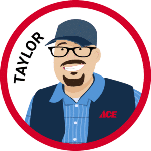 cartoon drawing of taylor from owenhouse ace hardware paint