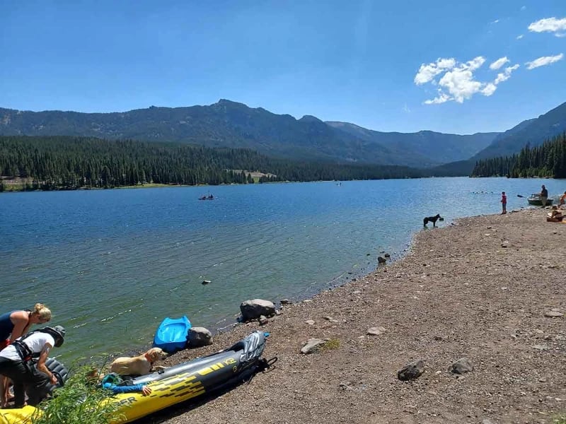 Kayaking Bozeman Lake
