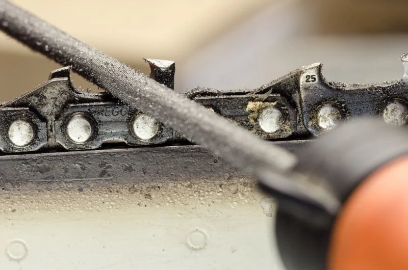 DIY chainsaw sharpening in Bozeman Montana