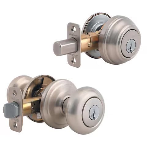 door knob hardware with lock