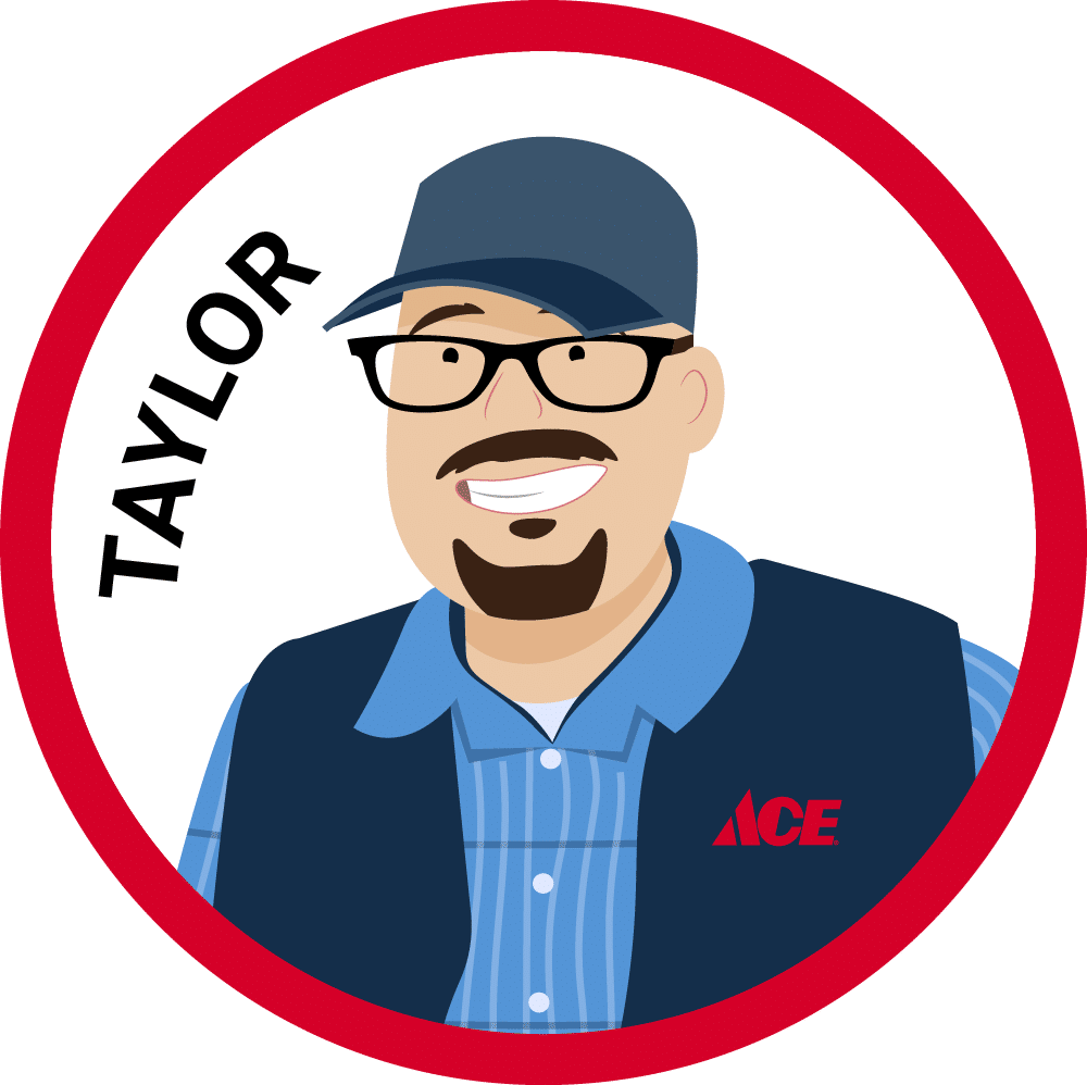 cartoon drawing of taylor from owenhouse ace hardware paint