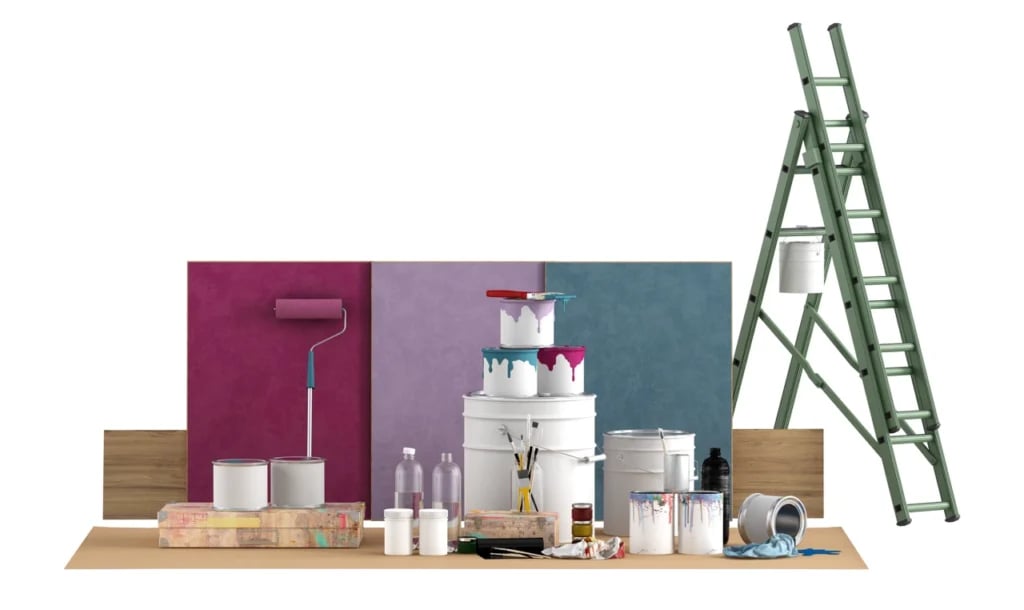tools for select color swatch to paint walls with