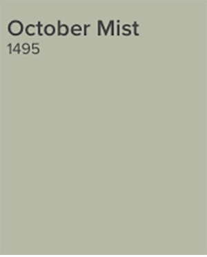 october mist benjamin moore color chip