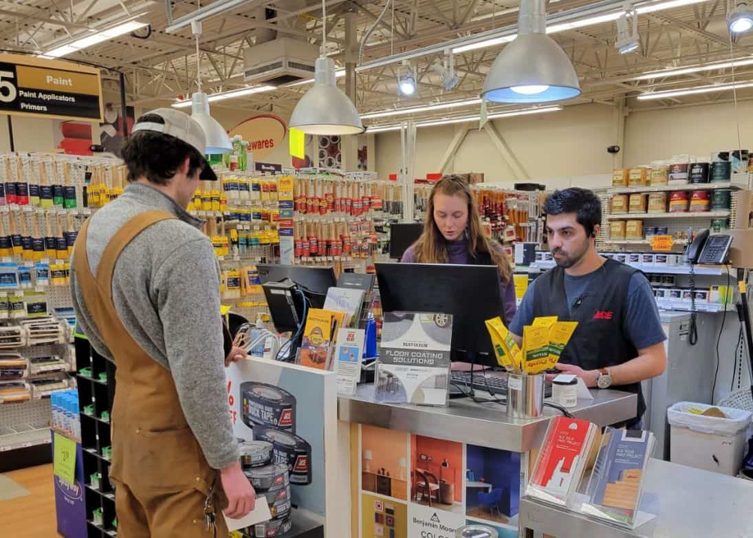 Customer Checking Out at Ace
