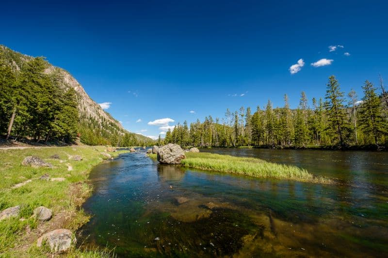 madison river yellowstone national park wyoming