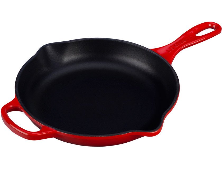 Red Le Creuset Skillet
