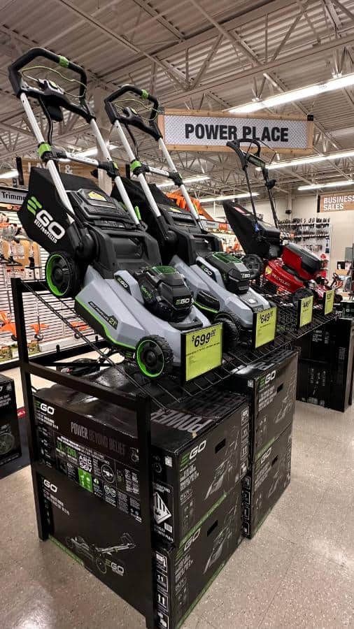 Lawn Mowers On Display at Owenhouse Ace