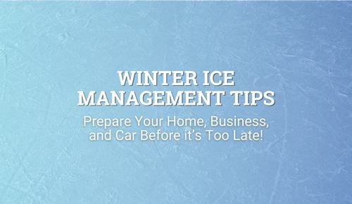 Winter Ice Management Tips